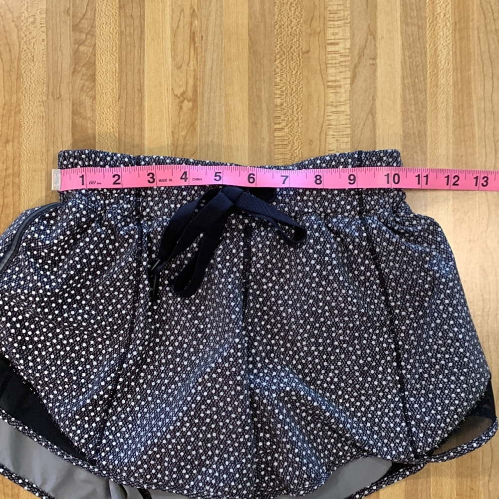 lululemon athletica Black and White Polka Dot Running Shorts - Picture 11 of 13